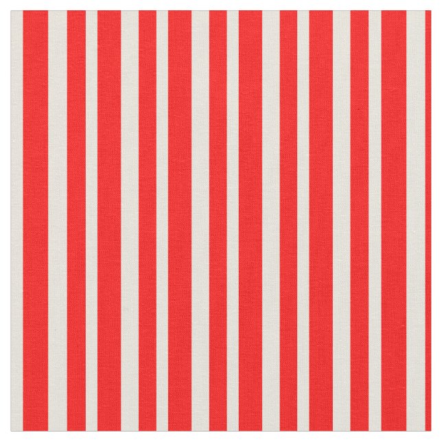 Red and Beige Pattern of Stripes Fabric (Close Up)