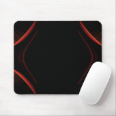 Red and Black Abstract Design. Mouse Pad (With Mouse)