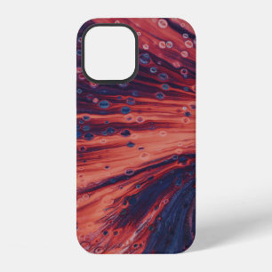 Red and black abstract painting iPhone 12 case