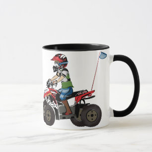 Red and Black ATV Kid Mug