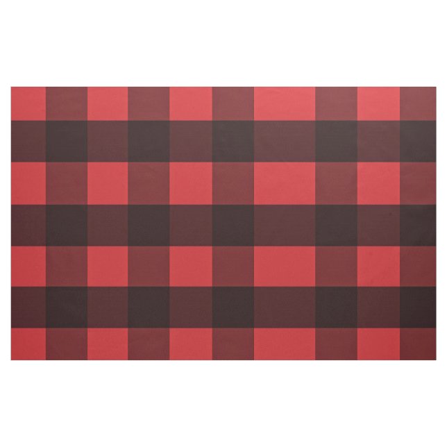 Red and Black Buffalo Plaid Fabric (Fat Quarter)