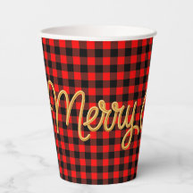 Red And Black Buffalo Plaid 