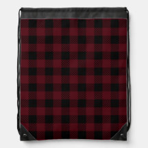 Red and black Buffalo Plaid pattern