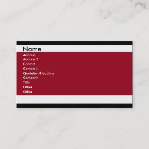 Red and Black Business Cards