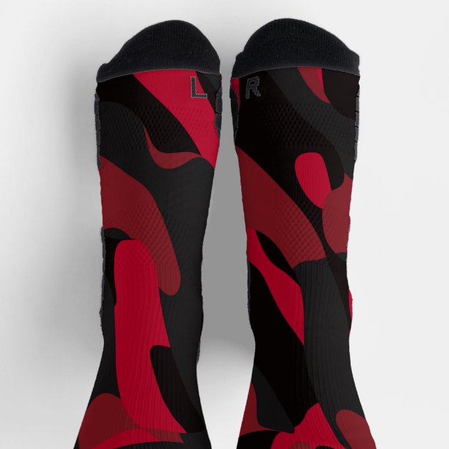 red and black camo socks (Top)