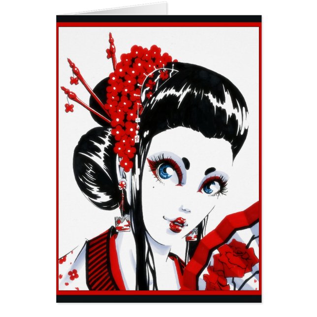 Red and Black card (Front)