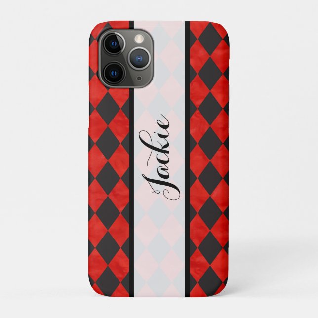 Red and Black Case-Mate iPhone Case (Back)