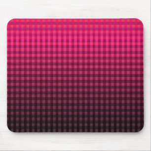 Red and black chequered pattern gradient  mouse pad