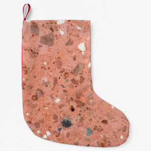 Red and Black Colorful Small Gravel Rocks Pebbelsa Christmas Stocking