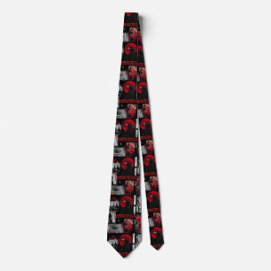 Red And Black Crow Collection Tie