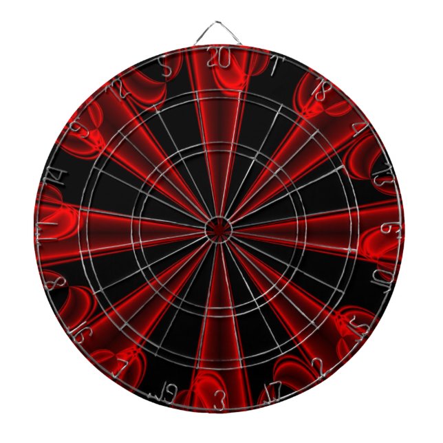 Red and Black Dart Board (Front)