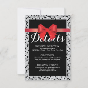 Red and black Details card