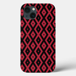 Red and black diamond pattern Case-Mate iPhone cas iPhone 13 Case