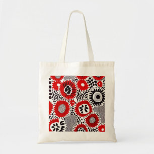 Red and Black Dots Tote Bag