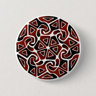Red AND Black Dually  Arrows 6 Cm Round Badge