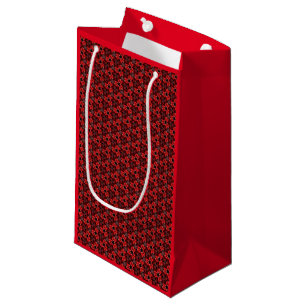 Red and Black Floral Show Gift Bag