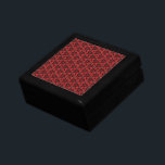 Red and Black Floral Show Jewellery Box<br><div class="desc">Red flowers are so beautiful and in this pattern you get red flowers repeated.</div>