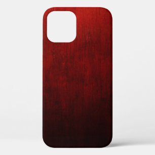 Red and black floral textile iPhone 12 case