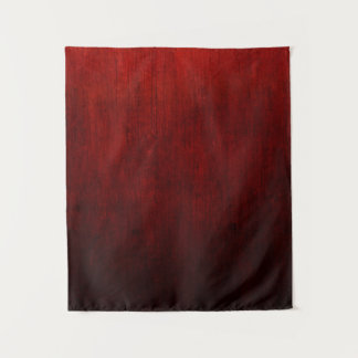 Red and black floral textile tapestry