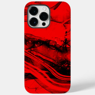 Red and Black fractal abstract art  Case-Mate iPhone 14 Pro Max Case