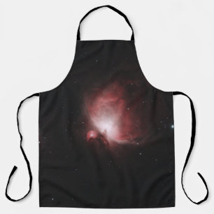 RED AND BLACK GALAXY WITH STARS APRON