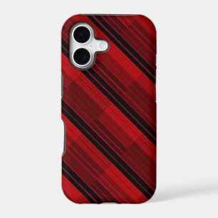 Red and Black Geometric Patchwork Quilt