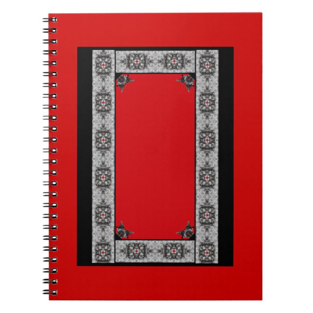 Red and Black Gothic Notebook (Front)
