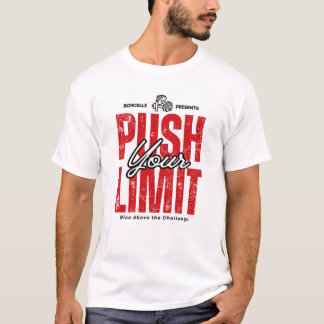 Red and Black Gym Motivational T-shirt Design