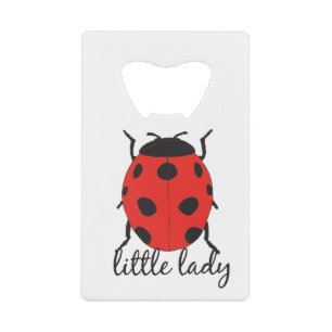 Red and Black Hand Drawn Baby Ladybug Cute Bug