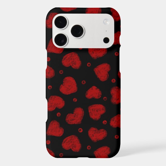 Red and Black Hearts pattern (Back)