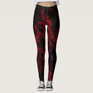 Red and Black Hot Leggings