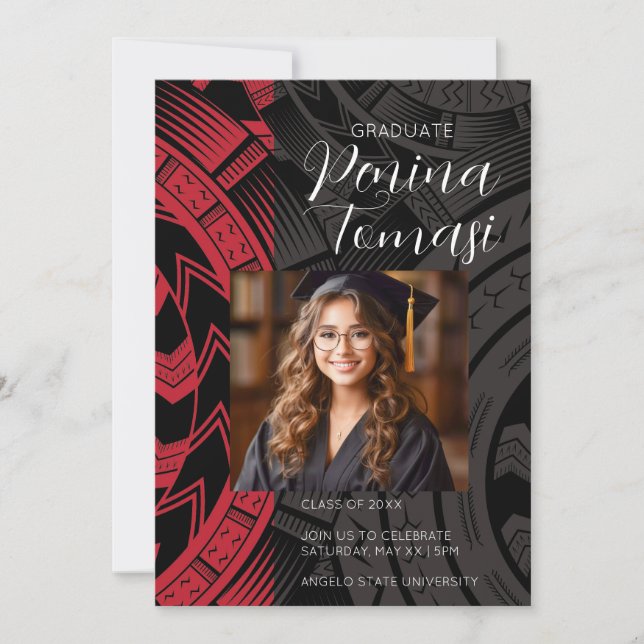 Red and Black Invitation (Front)