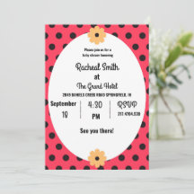 Red and black lady bug baby shower