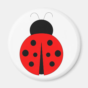 Red and Black Ladybug Magnet
