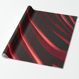 Red and black logo wrapping paper