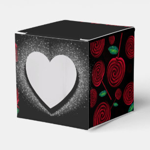 red and black luxury for celebration favour box