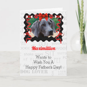 Red and Black Masculine From the Dog Father's Day Card