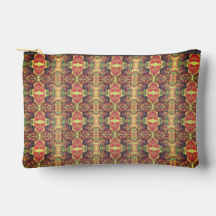 Red and black pattern accessory pouch