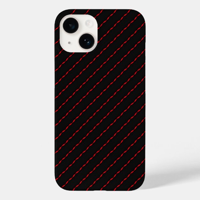 Red and black pattern Case-Mate iPhone case (Back)
