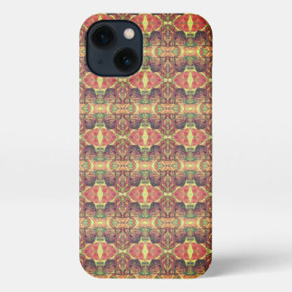 Red and black pattern iPhone 13 case