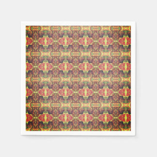 Red and black pattern napkin