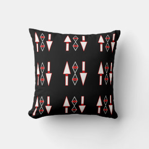 Red and Black pattern,Trend inspiration Cushion