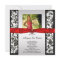 Red and Black Photo Graduation Announcement