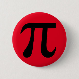 Red and Black Pi Button