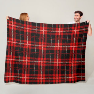 Red and Black Plaid Fleece Blanket