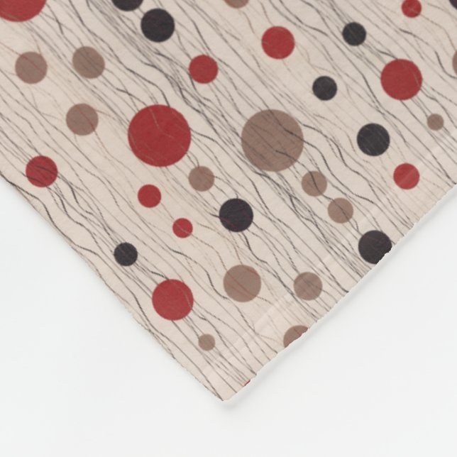 Red and Black Polka Dot Blanket (Corner)