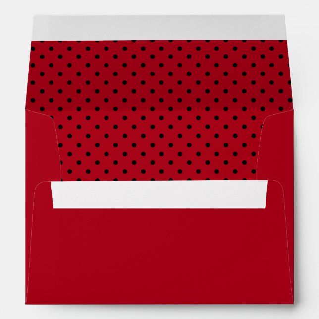 Red and Black Polka Dot Envelopes (Back (Bottom))