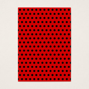 Red and Black Polka Dot Pattern. Spotty.