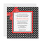 Red and Black Polka Dot Wedding Invitation