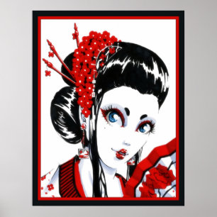 Red and Black Poster